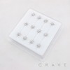 DIMENSIONAL STAR POLISH 316L SURGICAL STEEL L-SHAPE NOSE BOX